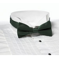 Hunter Green Banded Bow Tie